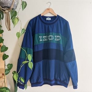 Izod | Vintage 90s | Pullover Color Block Windbreaker